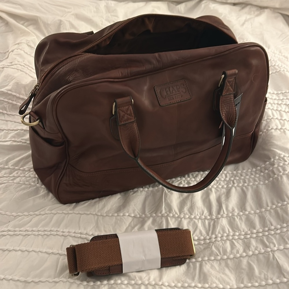Leather Weekender Bag New with Tags - Picture 8 of 10